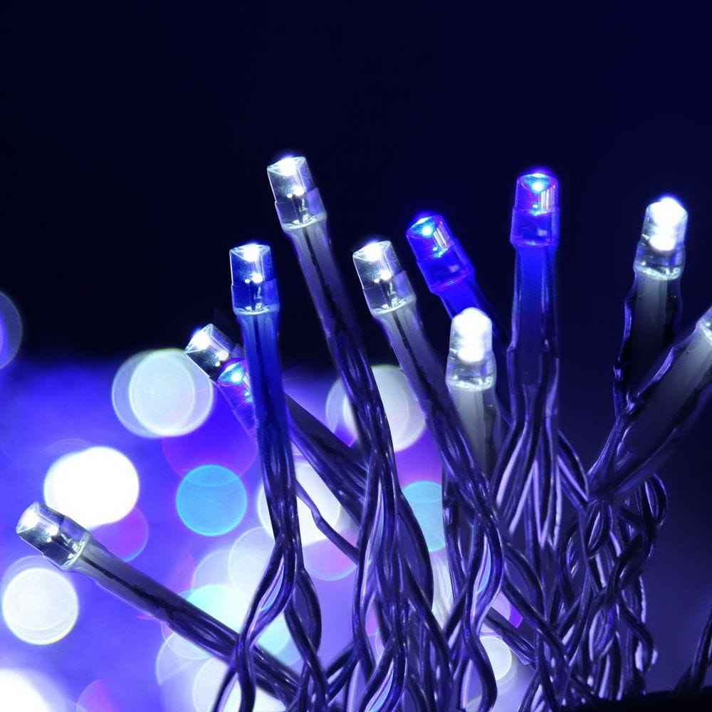 Jingle Jollys Occasions > Christmas > Outdoor Decorations & Lights 20M Christmas Lights Icicle Light 800 LED Blue White Decor Jingle Jollys
