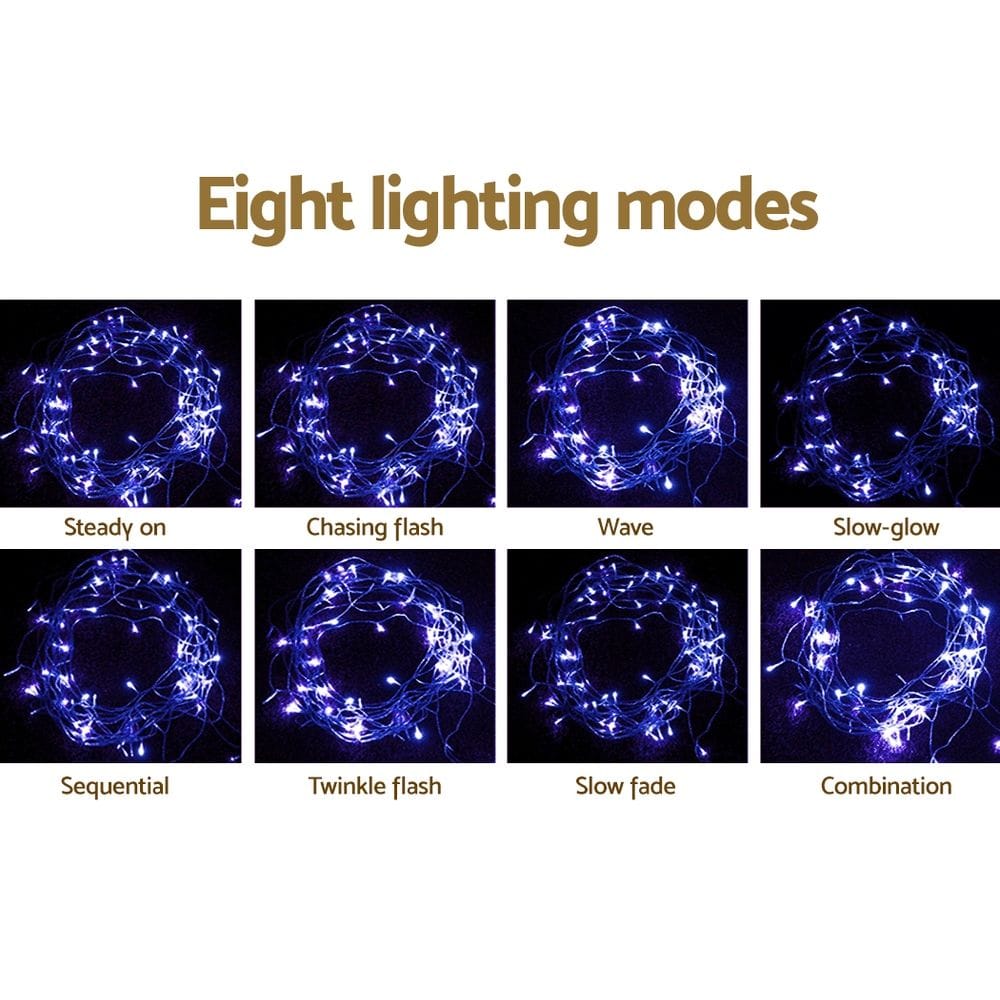 Jingle Jollys Occasions > Christmas > Outdoor Decorations & Lights 20M Christmas Lights Icicle Light 800 LED Blue White Decor Jingle Jollys