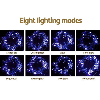 Jingle Jollys Occasions > Christmas > Outdoor Decorations & Lights 20M Christmas Lights Icicle Light 800 LED Blue White Decor Jingle Jollys