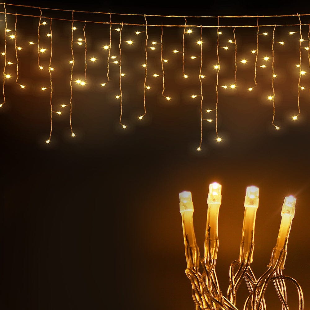 Jingle Jollys Occasions > Christmas > Outdoor Decorations & Lights 20M Christmas Lights Icicle Light 800 LED Warm White Decor Jingle Jollys