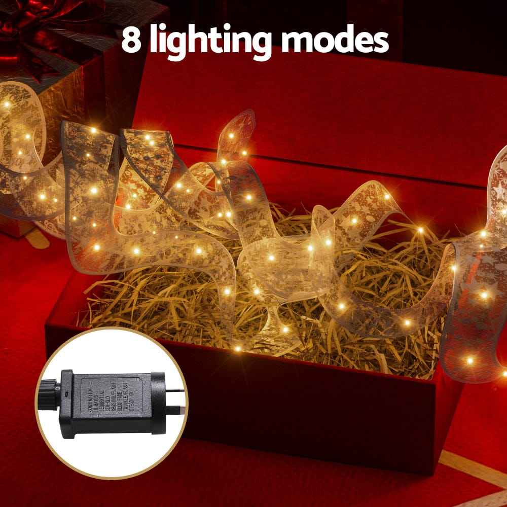 Jingle Jollys Occasions > Christmas > Outdoor Decorations & Lights 20M Christmas Lights Ribbon Fairy Light 200 LED Warm Jingle Jollys