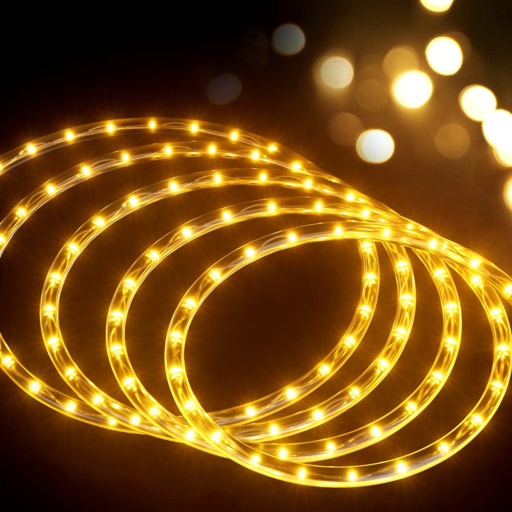 Jingle Jollys Occasions > Christmas > Outdoor Decorations & Lights 20M Christmas Lights String Rope Light Decorations 600 LED Warm Jingle Jollys