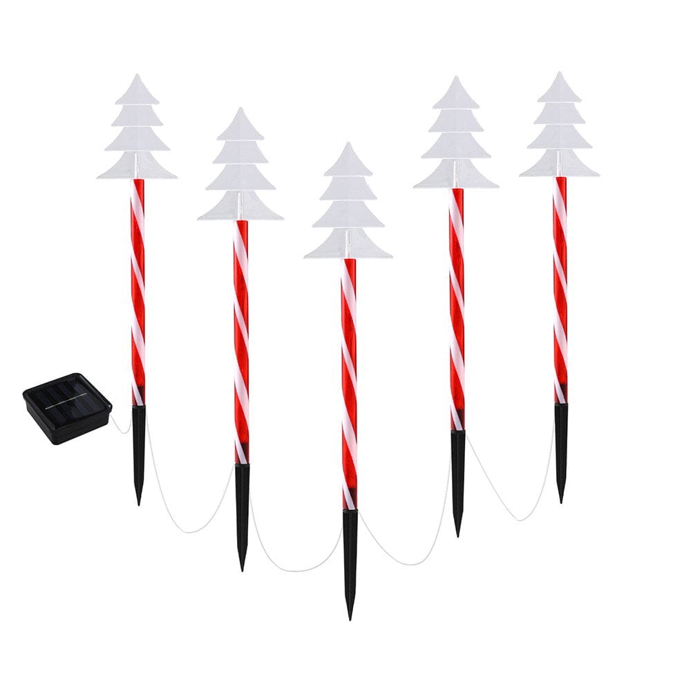 Jingle Jollys Occasions > Christmas > Outdoor Decorations & Lights 25 LED 5 PCS Christmas Lights Path Ground Light Garden Decorations Jingle Jollys