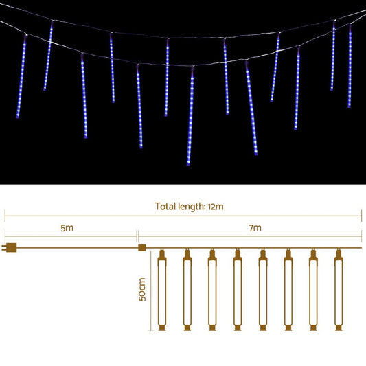 Jingle Jollys Occasions > Christmas > Outdoor Decorations & Lights 288 LED 7M Christmas Lights Icicle Light Falling Metor Jingle Jollys