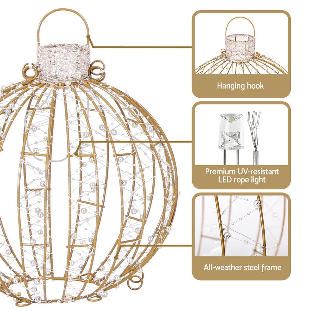 Jingle Jollys Occasions > Christmas > Outdoor Decorations & Lights 3 PCS Christmas Lights 360 LED Fairy Light Ball Decorations Jingle Jollys