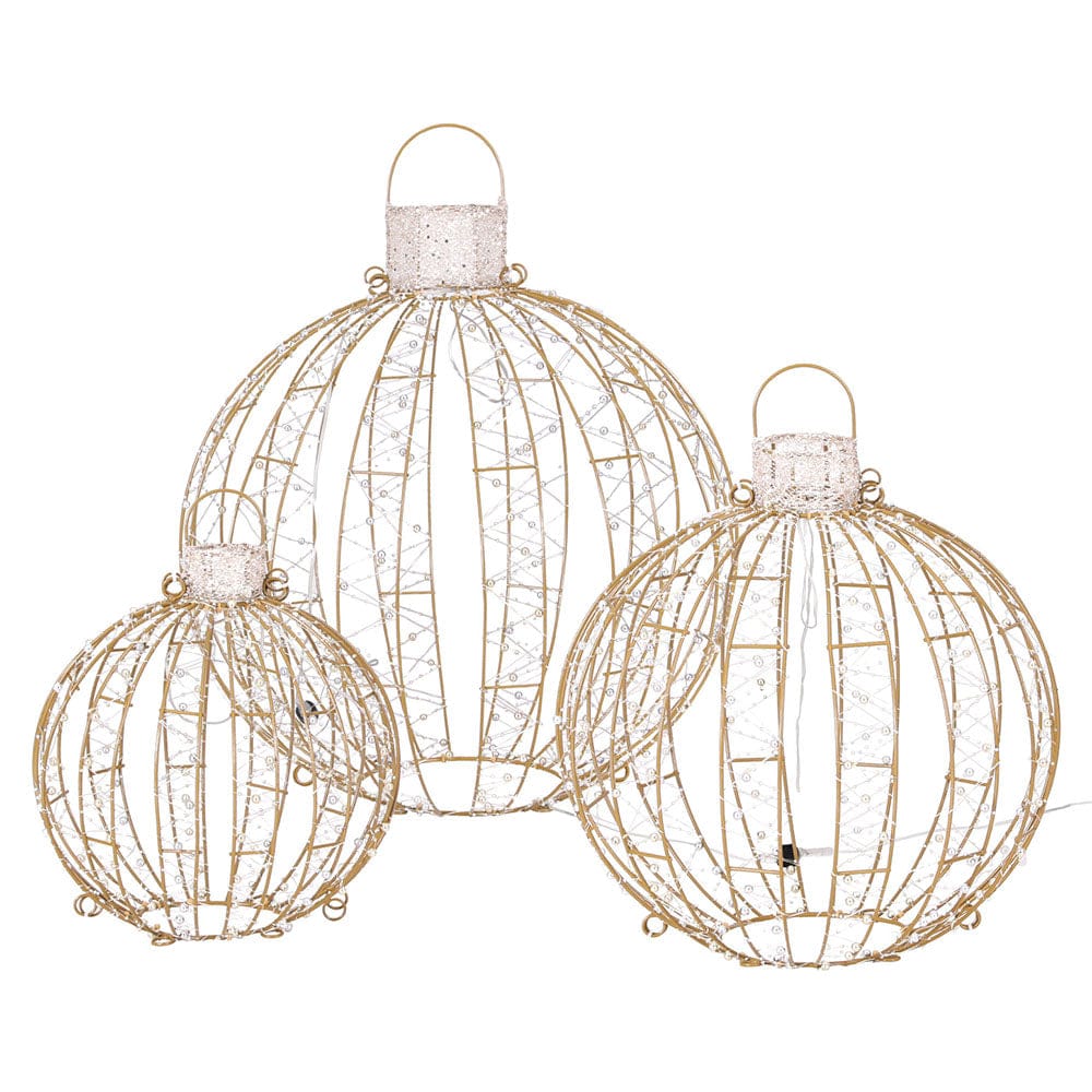 Jingle Jollys Occasions > Christmas > Outdoor Decorations & Lights 3 PCS Christmas Lights 360 LED Fairy Light Ball Decorations Jingle Jollys