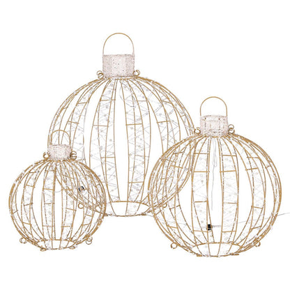Jingle Jollys Occasions > Christmas > Outdoor Decorations & Lights 3 PCS Christmas Lights 360 LED Fairy Light Ball Decorations Jingle Jollys