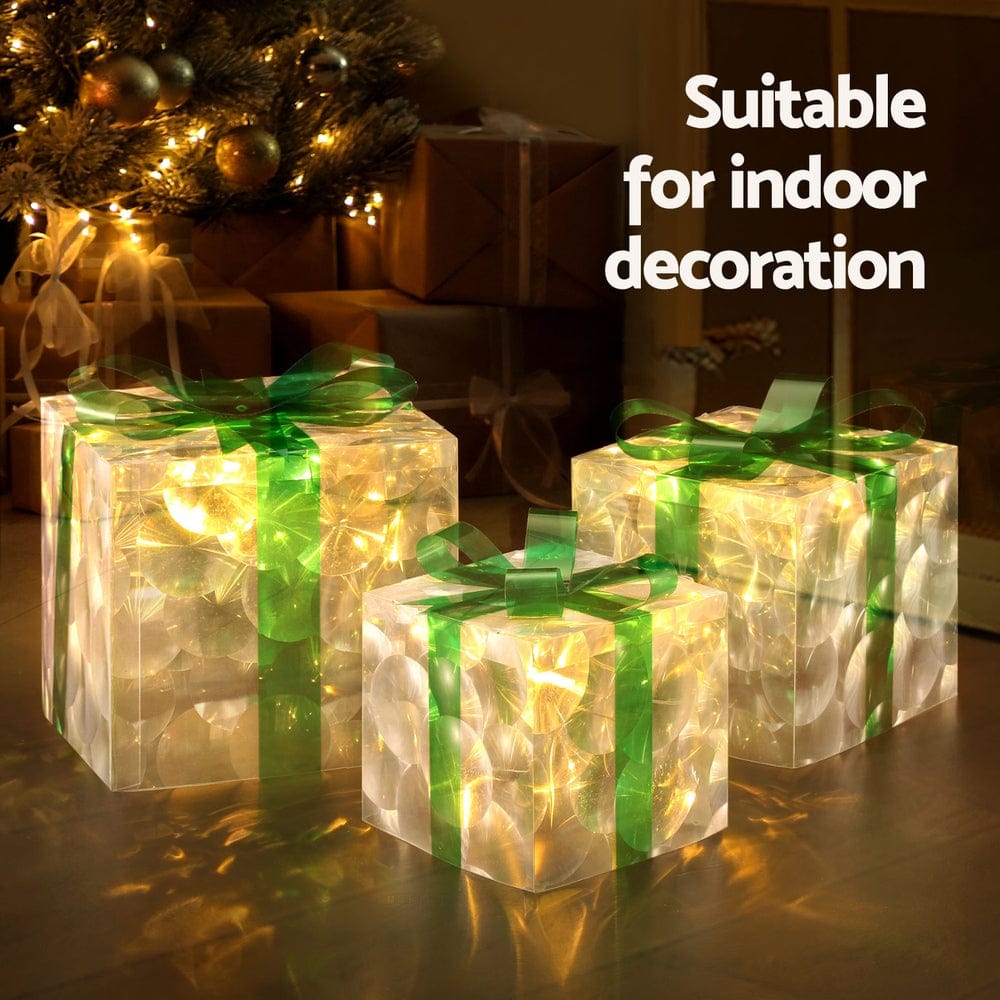 Jingle Jollys Occasions > Christmas > Outdoor Decorations & Lights 3 PCS Christmas Lights 70 LED Fairy Light Gift Box Jingle Jollys