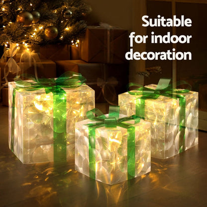 Jingle Jollys Occasions > Christmas > Outdoor Decorations & Lights 3 PCS Christmas Lights 70 LED Fairy Light Gift Box Jingle Jollys