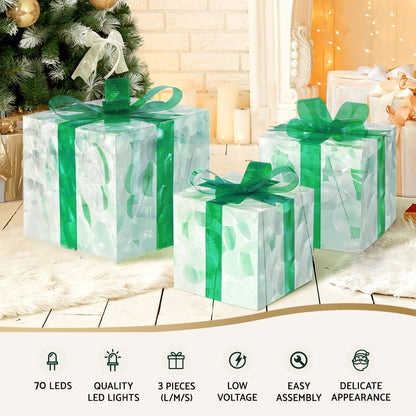 Jingle Jollys Occasions > Christmas > Outdoor Decorations & Lights 3 PCS Christmas Lights 70 LED Fairy Light Gift Box Jingle Jollys