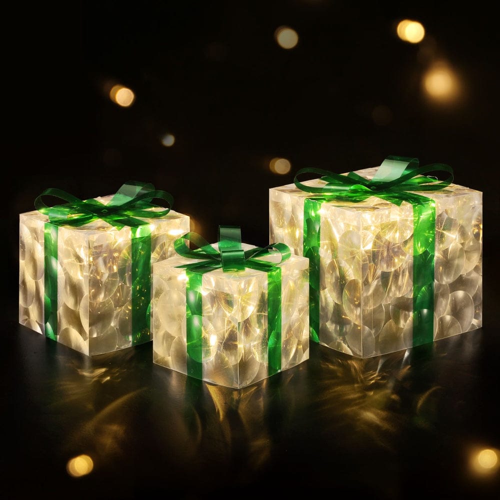 Jingle Jollys Occasions > Christmas > Outdoor Decorations & Lights 3 PCS Christmas Lights 70 LED Fairy Light Gift Box Jingle Jollys