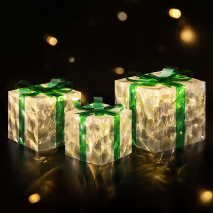 Jingle Jollys Occasions > Christmas > Outdoor Decorations & Lights 3 PCS Christmas Lights 70 LED Fairy Light Gift Box Jingle Jollys