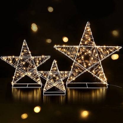 Jingle Jollys Occasions > Christmas > Outdoor Decorations & Lights 3 PCS Christmas Lights 900 LED Fairy Light Star Decorations Jingle Jollys
