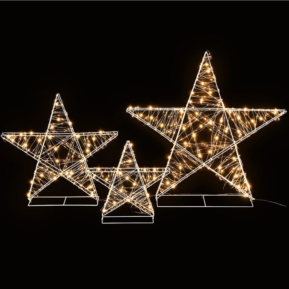 Jingle Jollys Occasions > Christmas > Outdoor Decorations & Lights 3 PCS Christmas Lights 900 LED Fairy Light Star Decorations Jingle Jollys