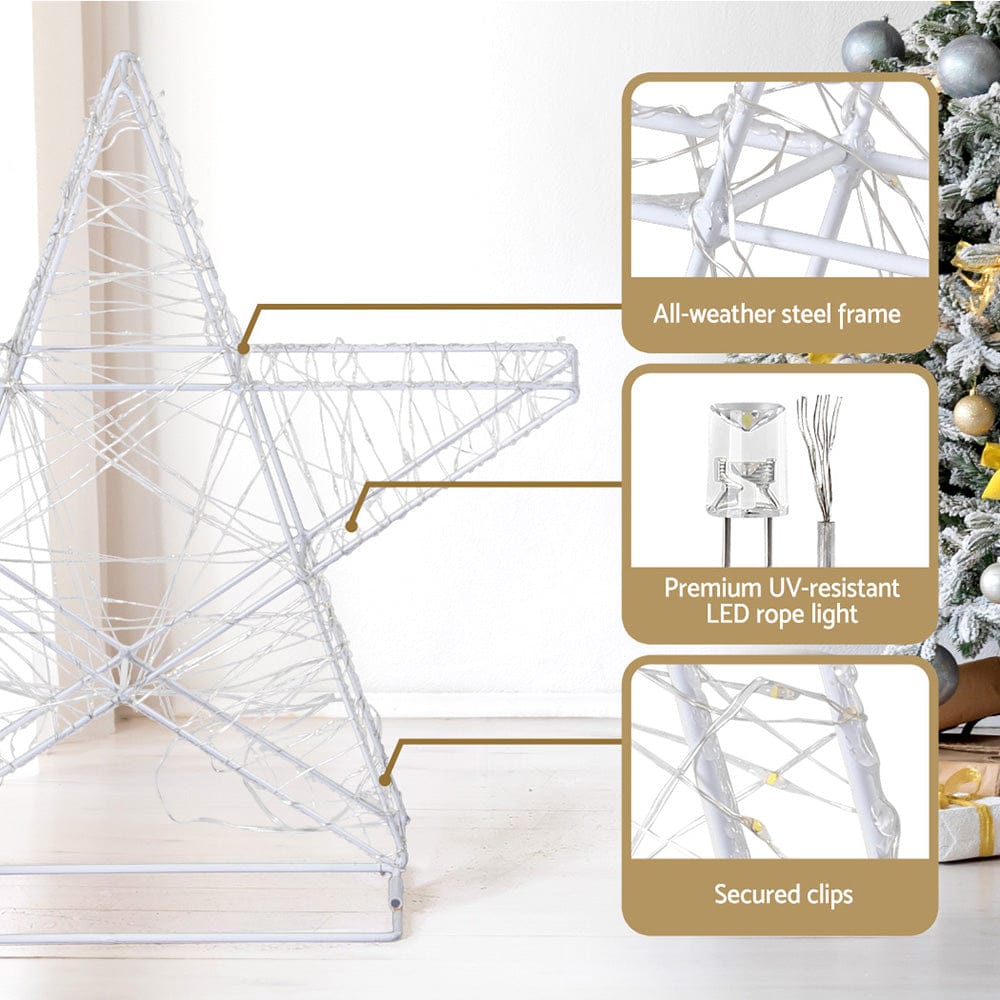Jingle Jollys Occasions > Christmas > Outdoor Decorations & Lights 3 PCS Christmas Lights 900 LED Fairy Light Star Decorations Jingle Jollys