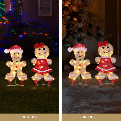 Jingle Jollys Occasions > Christmas > Outdoor Decorations & Lights 30 LED Christmas Lights Gingerbread Motif Fairy Light Decoration Jingle Jollys