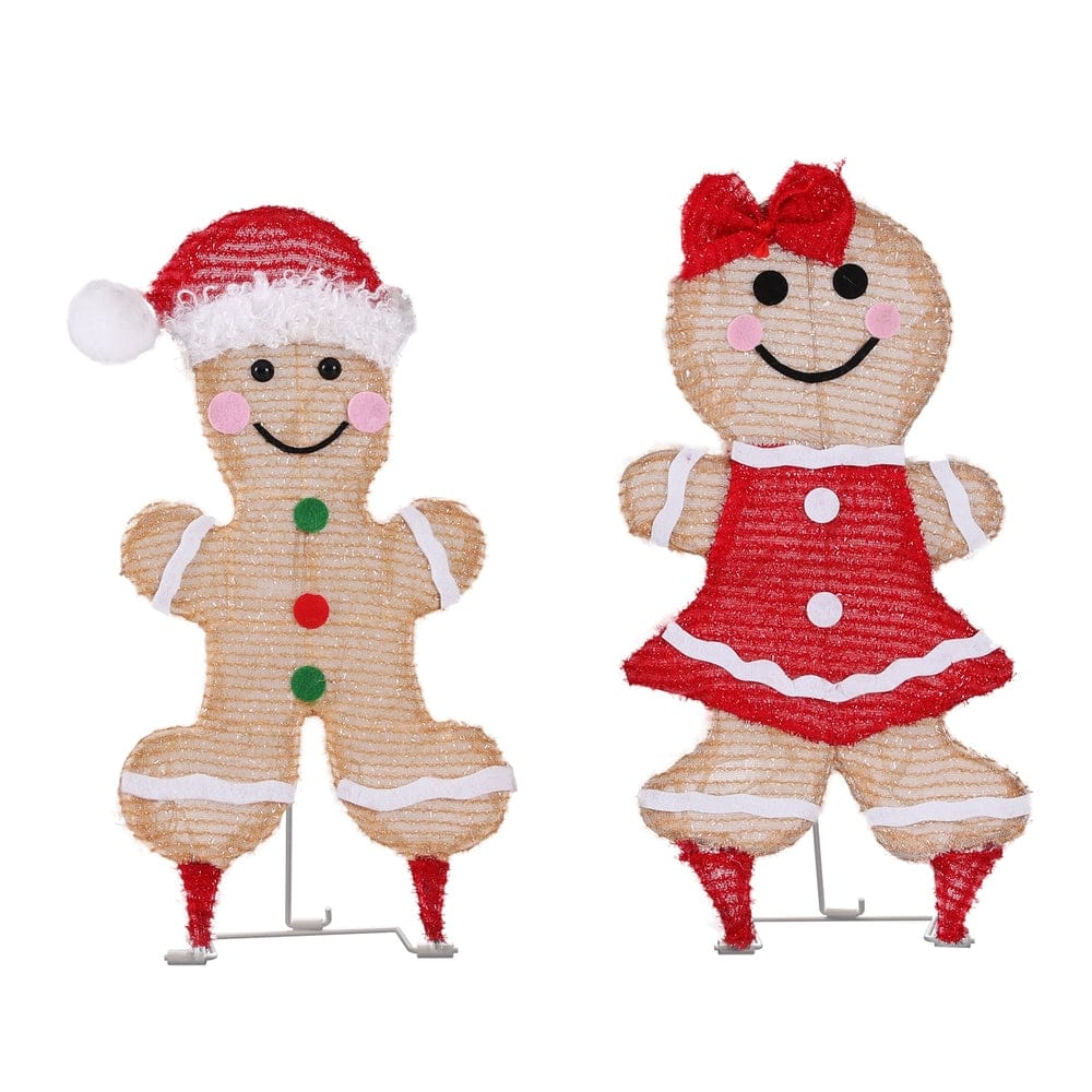 Jingle Jollys Occasions > Christmas > Outdoor Decorations & Lights 30 LED Christmas Lights Gingerbread Motif Fairy Light Decoration Jingle Jollys