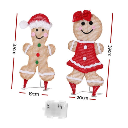 Jingle Jollys Occasions > Christmas > Outdoor Decorations & Lights 30 LED Christmas Lights Gingerbread Motif Fairy Light Decoration Jingle Jollys