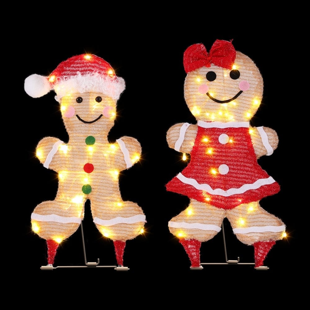 Jingle Jollys Occasions > Christmas > Outdoor Decorations & Lights 30 LED Christmas Lights Gingerbread Motif Fairy Light Decoration Jingle Jollys