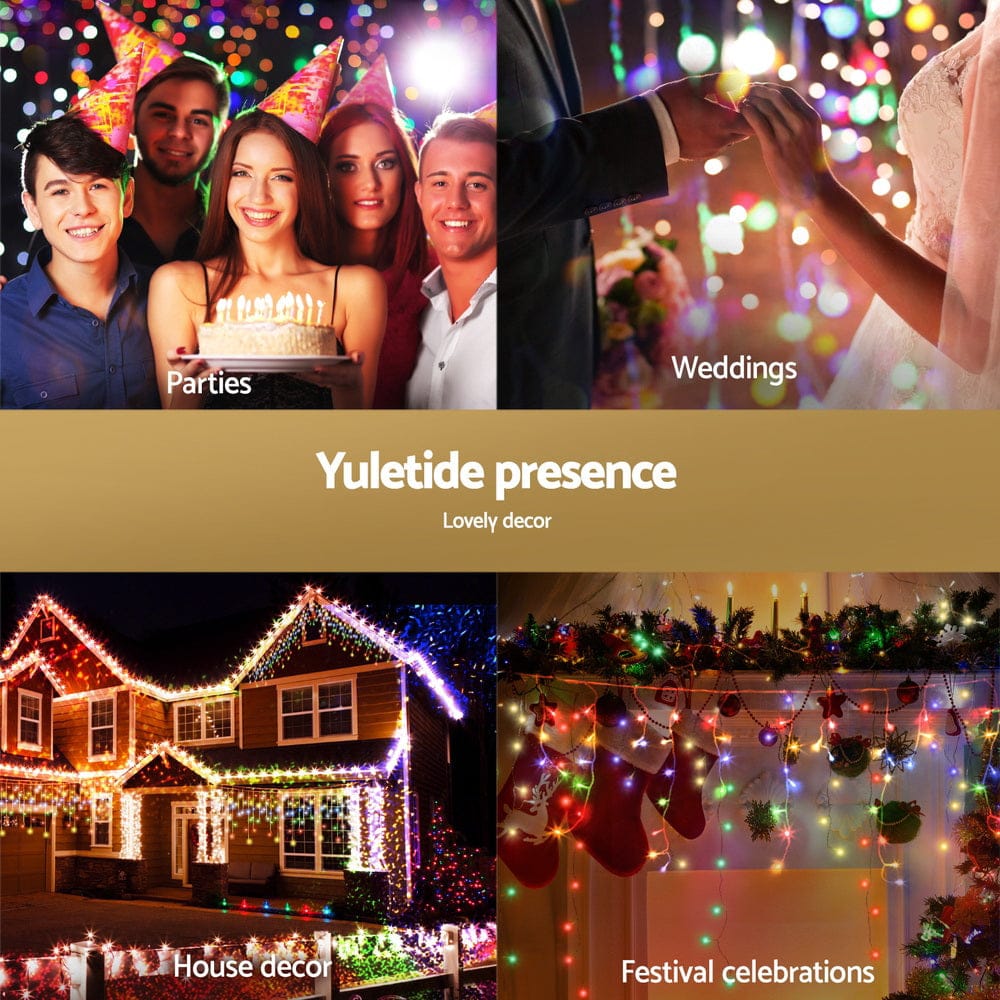 Jingle Jollys Occasions > Christmas > Outdoor Decorations & Lights 32M Christmas Lights Icicle Light 960 LED Multi-coloured Jingle Jollys