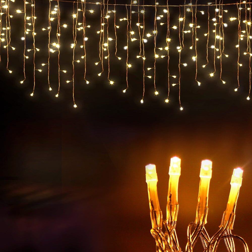 Jingle Jollys Occasions > Christmas > Outdoor Decorations & Lights 32M Christmas Lights Icicle Light 960 LED Warm White Jingle Jollys