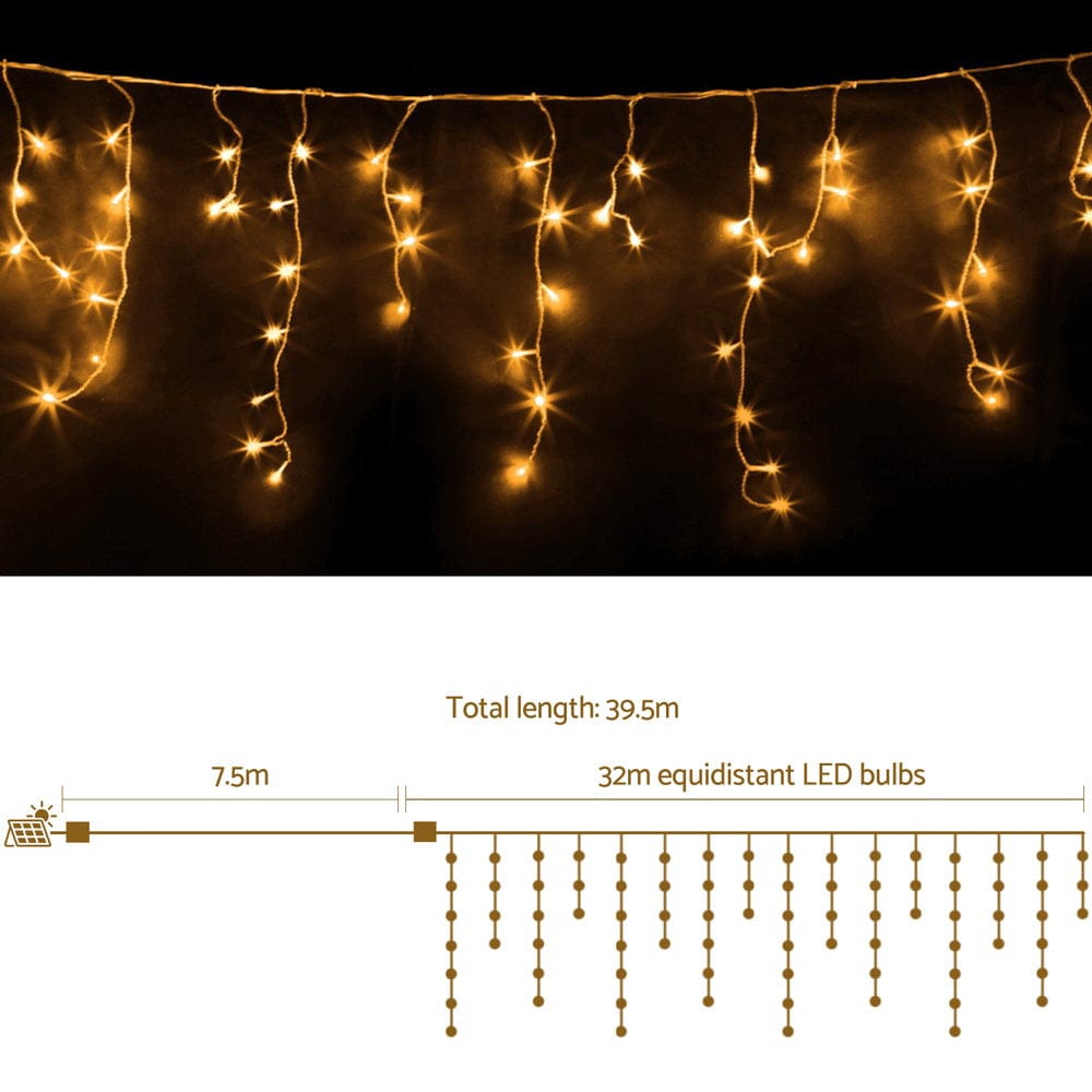 Jingle Jollys Occasions > Christmas > Outdoor Decorations & Lights 32M Christmas Lights Icicle Light 960 LED Warm White Jingle Jollys