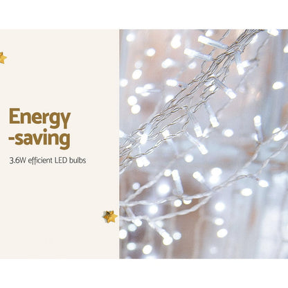 Jingle Jollys Occasions > Christmas > Outdoor Decorations & Lights 3X6M Christmas Lights Curtain Light Cool White 600 LED Jingle Jollys