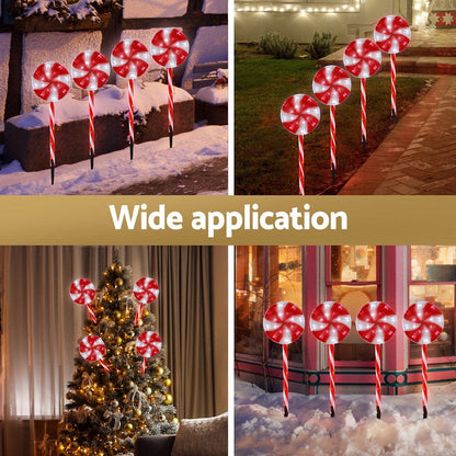 Jingle Jollys Occasions > Christmas > Outdoor Decorations & Lights 4 PCS Christmas Lights Path Ground Light Garden Decoration 112 LED Jingle Jollys