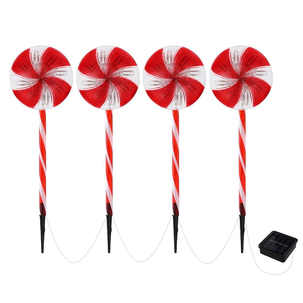 Jingle Jollys Occasions > Christmas > Outdoor Decorations & Lights 4 PCS Christmas Lights Path Ground Light Garden Decoration 112 LED Jingle Jollys