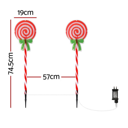 Jingle Jollys Occasions > Christmas > Outdoor Decorations & Lights 4 PCS Christmas Lights Path Ground Light Garden Decorations 68 LED Jingle Jollys