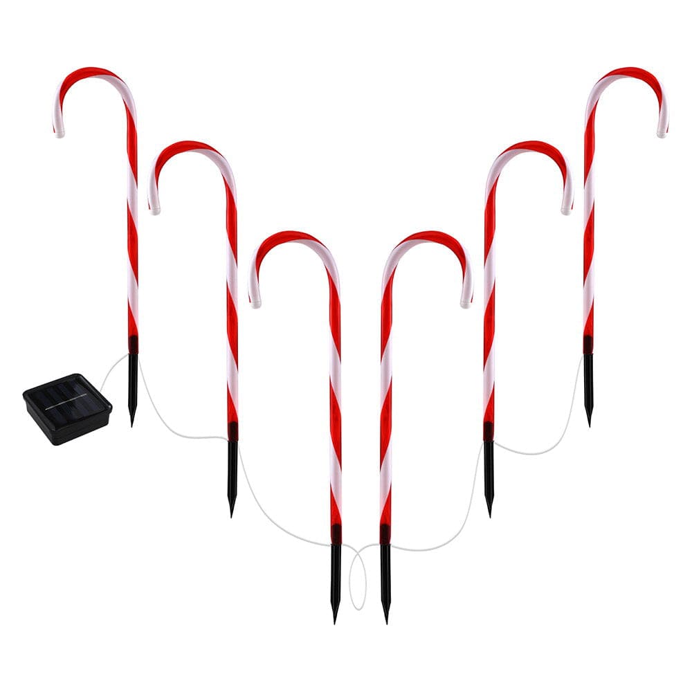 Jingle Jollys Occasions > Christmas > Outdoor Decorations & Lights 42 LED 6 PCS Christmas Lights Path Ground Light Garden Decorations Jingle Jollys