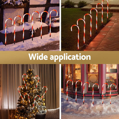 Jingle Jollys Occasions > Christmas > Outdoor Decorations & Lights 42 LED 6 PCS Christmas Lights Path Ground Light Garden Decorations Jingle Jollys