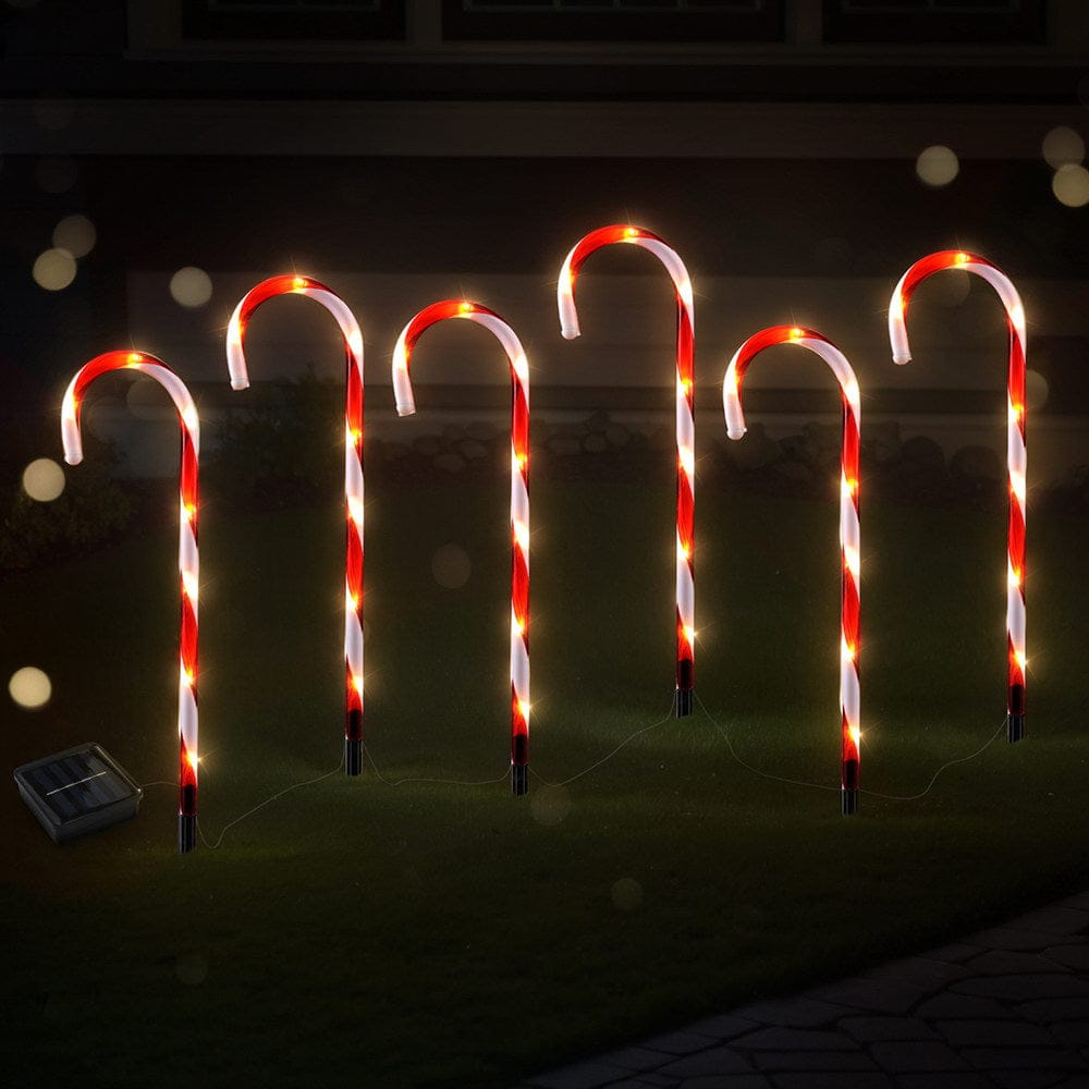 Jingle Jollys Occasions > Christmas > Outdoor Decorations & Lights 42 LED 6 PCS Christmas Lights Path Ground Light Garden Decorations Jingle Jollys