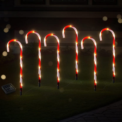 Jingle Jollys Occasions > Christmas > Outdoor Decorations & Lights 42 LED 6 PCS Christmas Lights Path Ground Light Garden Decorations Jingle Jollys