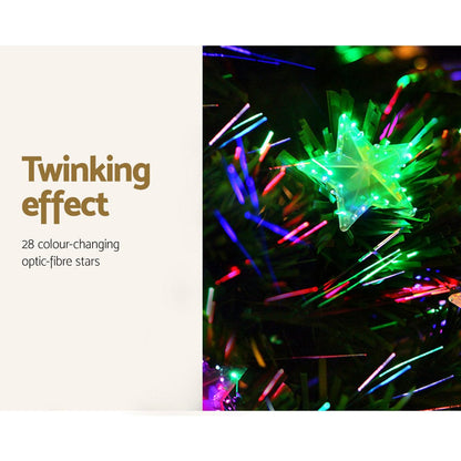 Jingle Jollys Occasions > Christmas > Outdoor Decorations & Lights Jingle Jollys 1.5m Christmas Tree Optic Fibre LED Xmas tree Multi Colour