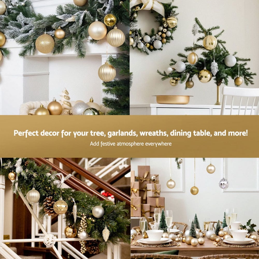 Jingle Jollys Occasions > Christmas > Outdoor Decorations & Lights Jingle Jollys 125pcs Christmas Tree Decorations Set Baubles Ornaments Party