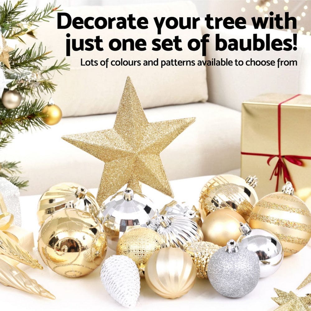 Jingle Jollys Occasions > Christmas > Outdoor Decorations & Lights Jingle Jollys 125pcs Christmas Tree Decorations Set Baubles Ornaments Party