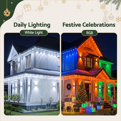Jingle Jollys Occasions > Christmas > Outdoor Decorations & Lights Jingle Jollys 15M Christmas Lights Permanent String Eaves Light 36 LED Decoration