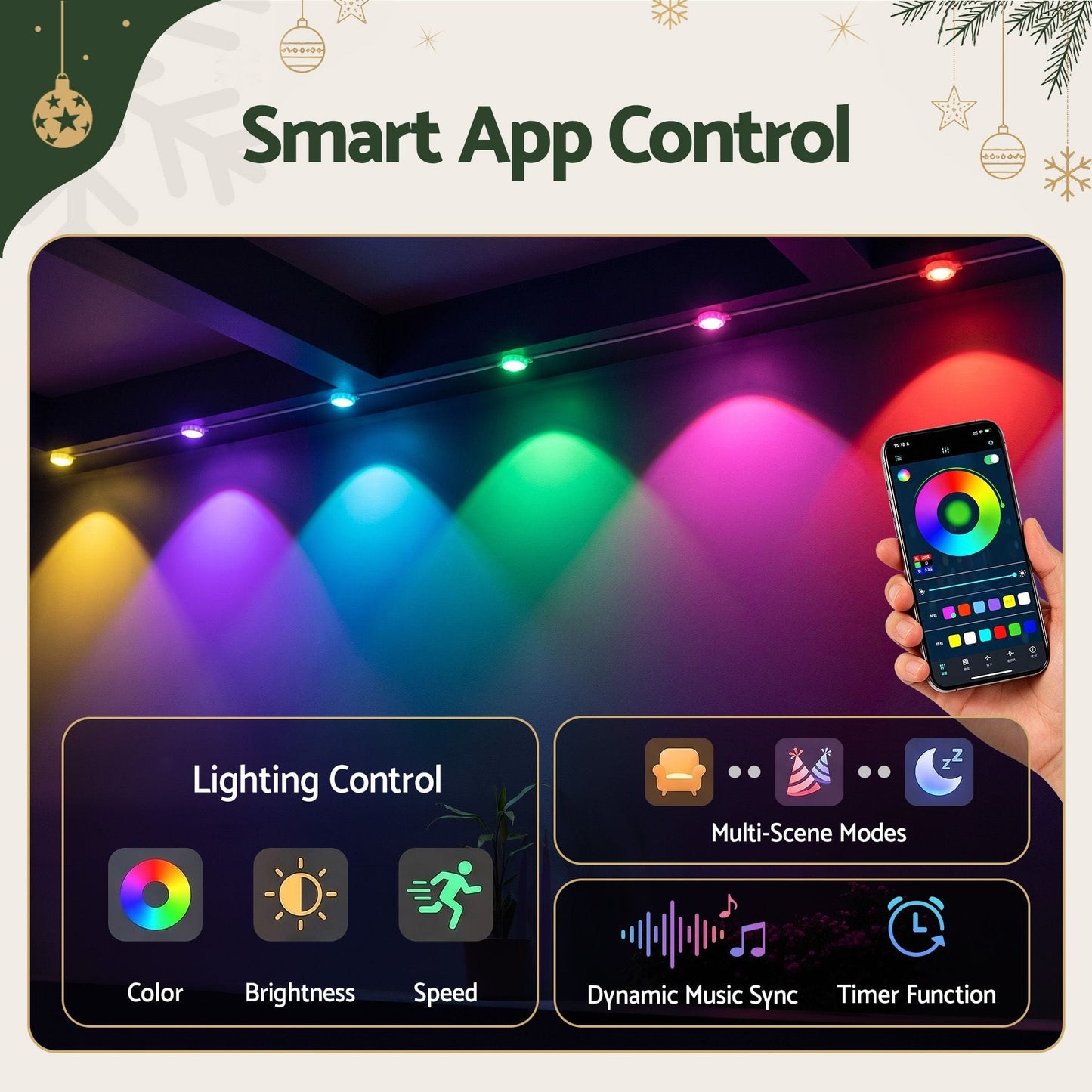Jingle Jollys Occasions > Christmas > Outdoor Decorations & Lights Jingle Jollys 15M Christmas Lights Permanent String Eaves Light 36 LED Decoration