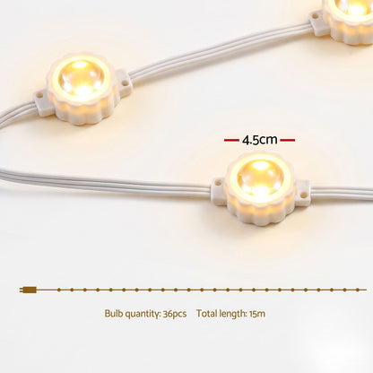 Jingle Jollys Occasions > Christmas > Outdoor Decorations & Lights Jingle Jollys 15M Christmas Lights Permanent String Eaves Light 36 LED Decoration