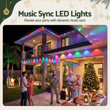 Jingle Jollys Occasions > Christmas > Outdoor Decorations & Lights Jingle Jollys 15M Christmas Lights Permanent String Eaves Light 36 LED Decoration