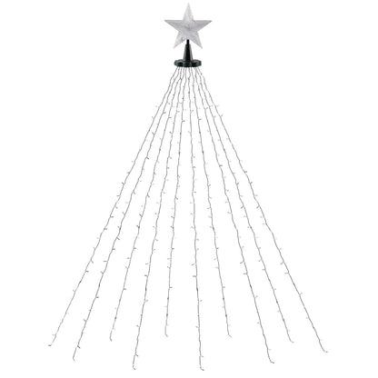 Jingle Jollys Occasions > Christmas > Outdoor Decorations & Lights Jingle Jollys 2.5M Christmas Lights Waterfall String Light 300 LED Star Topper