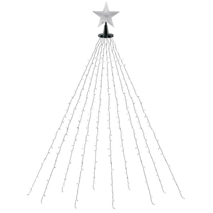 Jingle Jollys Occasions > Christmas > Outdoor Decorations & Lights Jingle Jollys 2.5M Christmas Lights Waterfall String Light 300 LED Star Topper