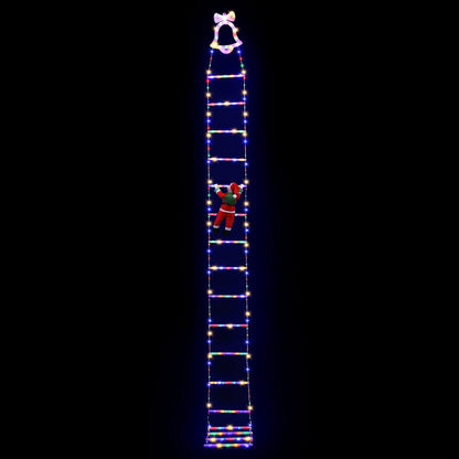 Jingle Jollys Occasions > Christmas > Outdoor Decorations & Lights Jingle Jollys 3.5M Christmas Lights 300 LED Ladder Light with Santa Claus Decor