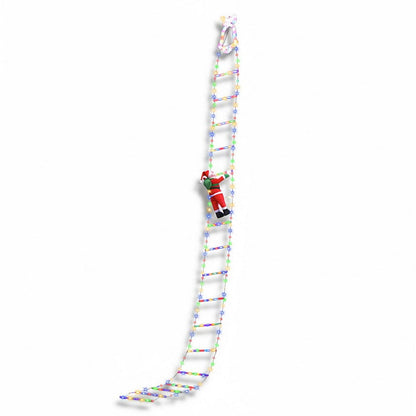 Jingle Jollys Occasions > Christmas > Outdoor Decorations & Lights Jingle Jollys 3.5M Christmas Lights 300 LED Ladder Light with Santa Claus Decor