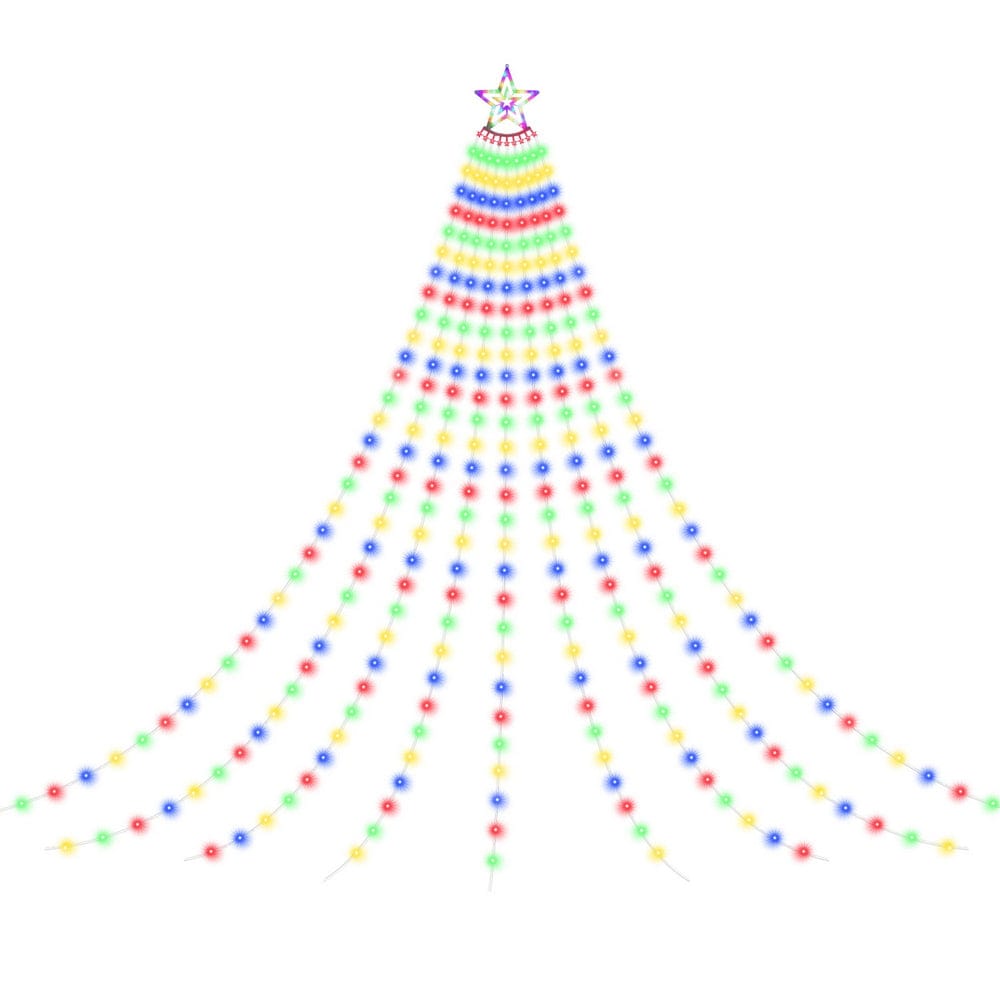 Jingle Jollys Occasions > Christmas > Outdoor Decorations & Lights Jingle Jollys 3.8M Christmas Lights Waterfall String Light 340 LED