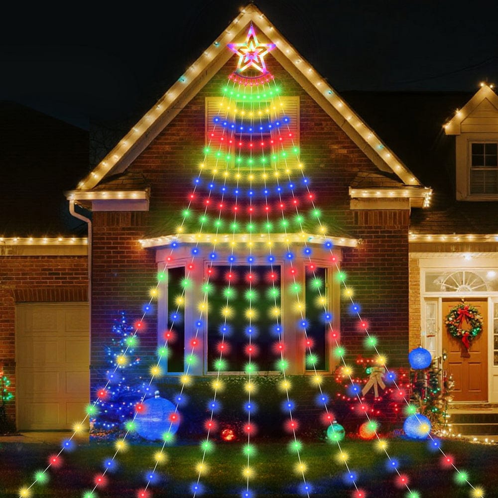 Jingle Jollys Occasions > Christmas > Outdoor Decorations & Lights Jingle Jollys 3.8M Christmas Lights Waterfall String Light 340 LED