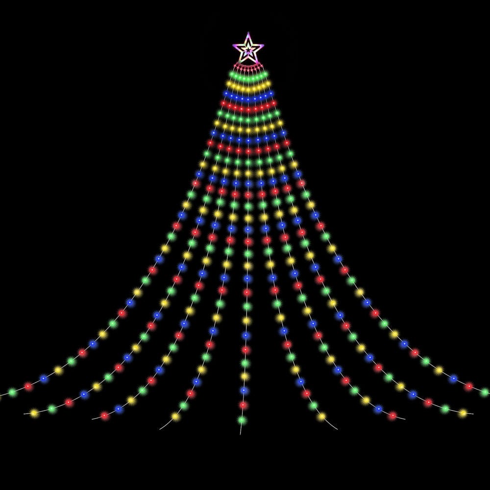 Jingle Jollys Occasions > Christmas > Outdoor Decorations & Lights Jingle Jollys 3.8M Christmas Lights Waterfall String Light 340 LED