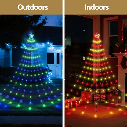 Jingle Jollys Occasions > Christmas > Outdoor Decorations & Lights Jingle Jollys 3.8M Christmas Lights Waterfall String Light 340 LED