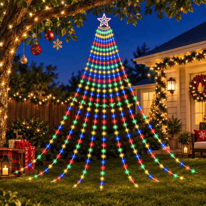 Jingle Jollys Occasions > Christmas > Outdoor Decorations & Lights Jingle Jollys 3.8M Christmas Lights Waterfall String Light 340 LED